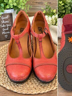 Art Leather T-Strap Shoes